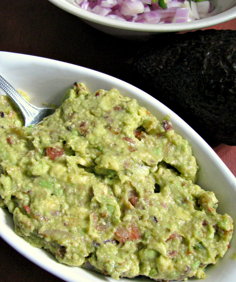 Photo of Spicy Guacamole with Bacon in a bowl