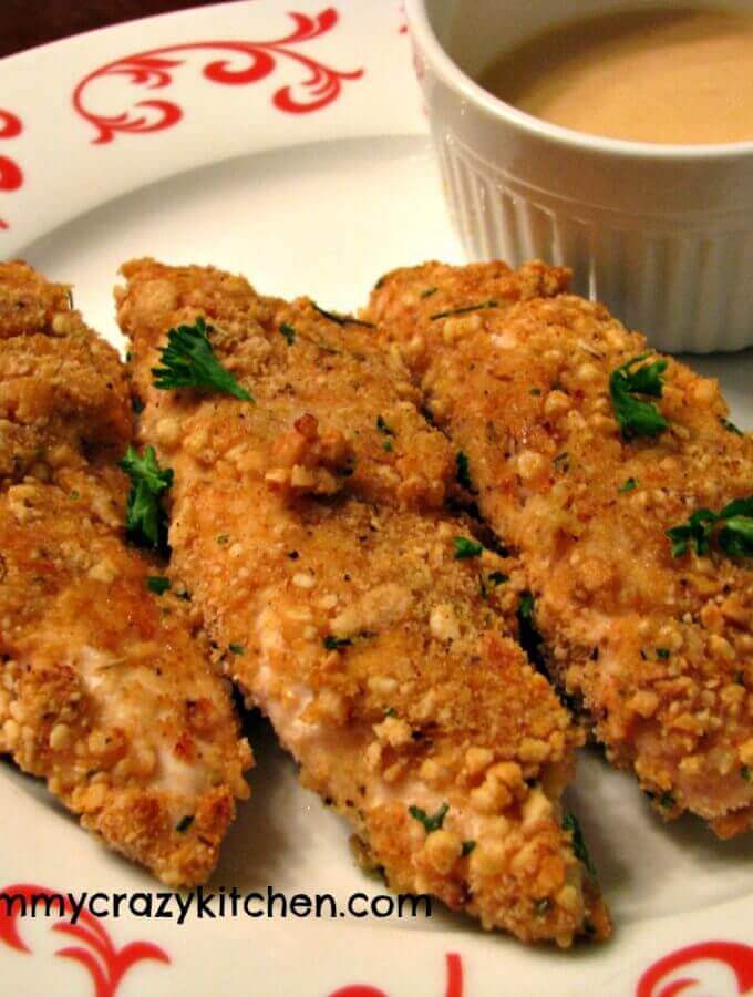 Cashew Crusted Chicken Strips Recipe