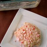 White Chocolate Candy Cane Fudge is fudge made with white chocolate mixed with crushed candy canes. This the perfect Christmas treat!