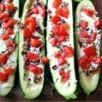 Use up the abundance of summer zucchini with these outstanding Bacon Mozzarella and Tomato Zucchini Boats that are ready to eat in 30 minutes.