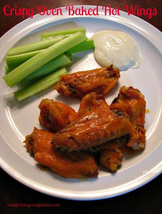 Crispy Oven Baked Hot Wings