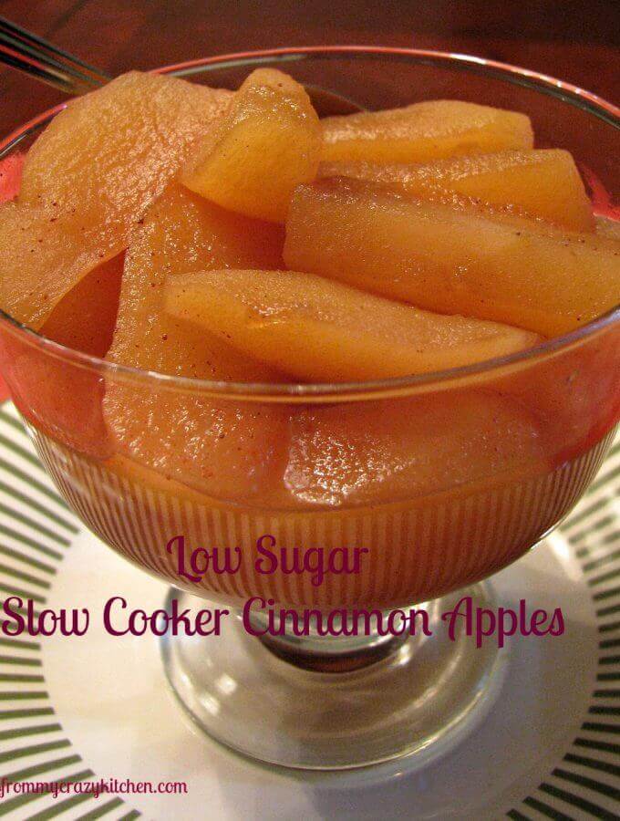 Low Sugar Slow Cooker Cinnamon Apples