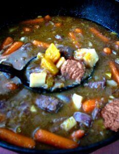 Loaded with fresh pumpkin pieces that dissolve and thicken the broth, beef, parsnips, and carrots, this Pumpkin Beef Stew is perfect for cold Fall evenings.