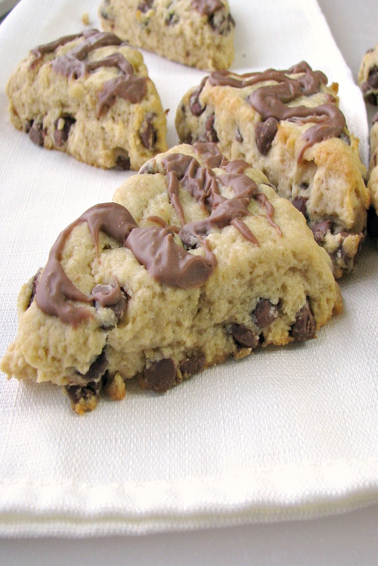 Photo of baked Peanut Butter Chocolate Chip Scones